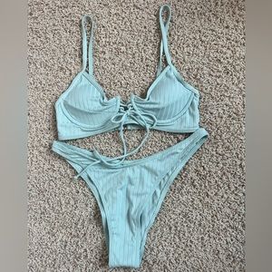 Mint green bikini